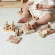Second Birthday Wooden Montessori Play Set - QToys | Wooden Toy NZ by Curious Moonbeam