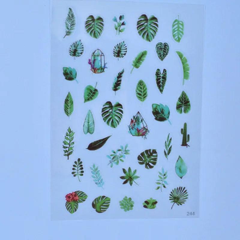 Multiple Flower Material Stickers - Sealed in Pocket Pack by Resin Art NZ