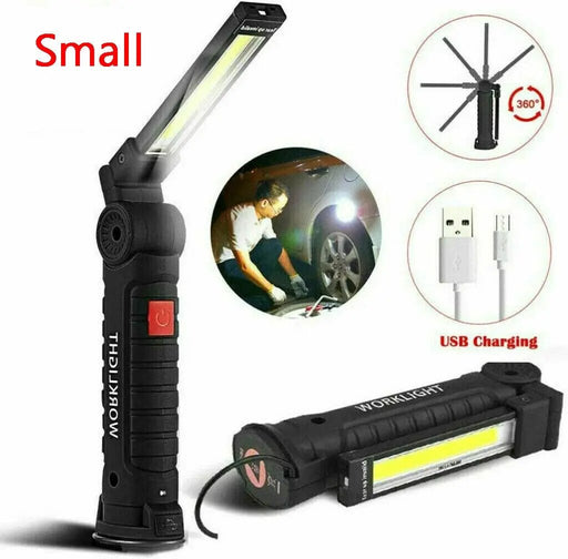 LED Flashlight USB Rechargeable With Magnetic For Work Hand Inspection by China Dropship