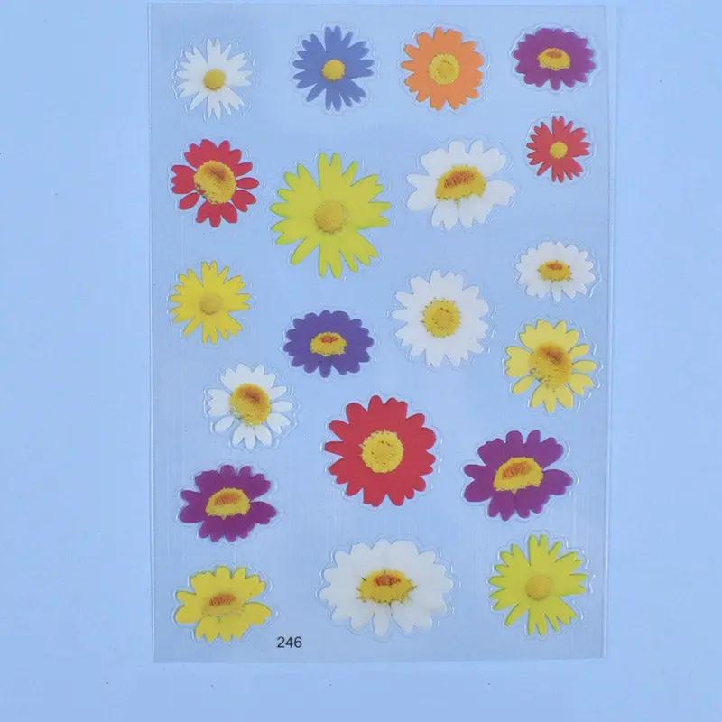 Multiple Flower Material Stickers - Sealed in Pocket Pack by Resin Art NZ