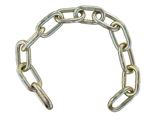 12-Link 8mm Chain - High-Tensile, Zinc-Plated