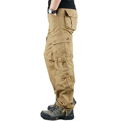 Khaki Military Cargo Pants for Men - Casual Tactical Wear by Mead's Supply & Equipment Outfitters limited