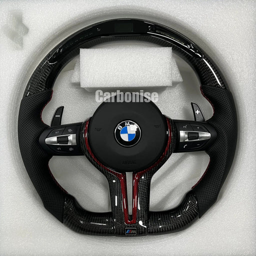 BMW Steering Wheel (Carbon Fiber+Perforated Leather) @24 by CARBONISE