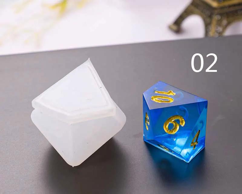Dice Silicone Resin Casting Moulds Multiple Shapes Polyhedral Dice Moulds for Resin Lovers Table Games DIY Making by Resin Art NZ
