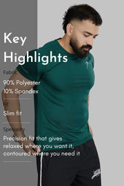 Urban T-shirt Emerald Green by Fuaark Nz