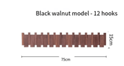 Simplicity Piano Key Wall Coat Rack Three Hook Wood Decor by Action Outdoors Limited
