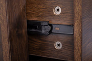 'Byron' Dark Oak Bedside Table by sue-e furniture