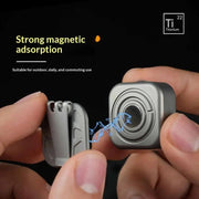 Titanium Alloy Mini Flashlight Magnetic Attraction - Titanium Alloy Mini Flashlight Magnetic Attraction Black by China Dropship