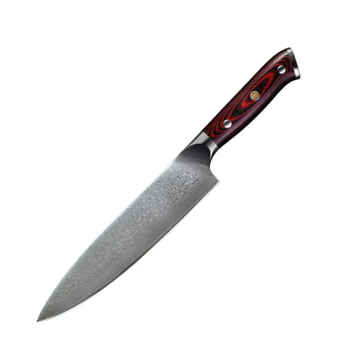 XINZUO 8 inch Chef Knives High Carbon Grade VG10 Japanese 73 layer Damascus Kitchen Knife Stainless Steel Gyuto Knife Rose Wood handle default by China Dropship