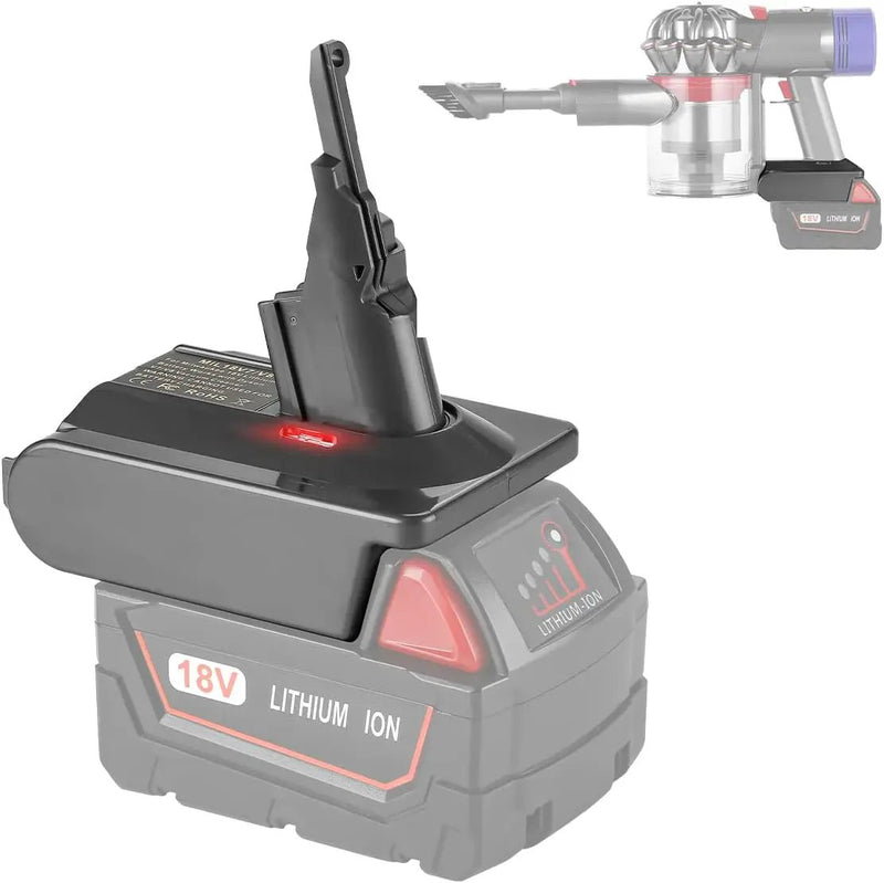 Milwaukee M18 18V Battery Converter Adapter to Dyson V7 V8 Battery by salelink.co.nz