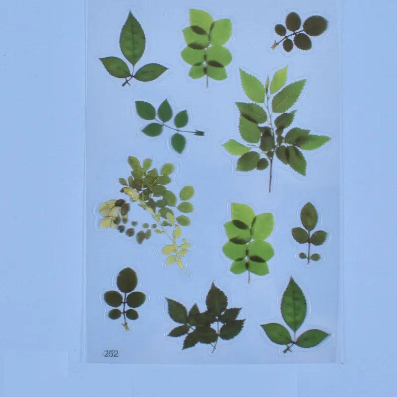 Multiple Flower Material Stickers - Sealed in Pocket Pack by Resin Art NZ