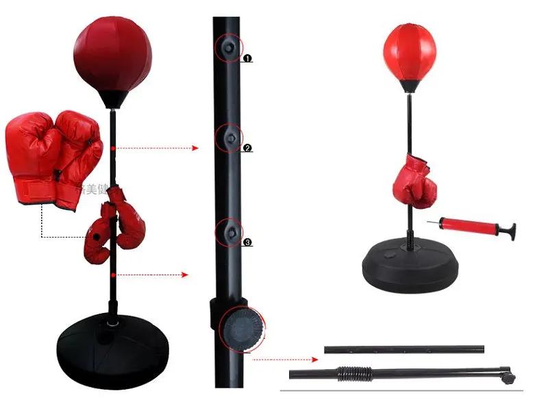 Punch Speed Ball Gloves Set Free Standing Punching Boxing Bag Home GYM Training by dealonline.co.nz