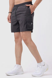Delta Cargo Shorts Grey by Fuaark Nz