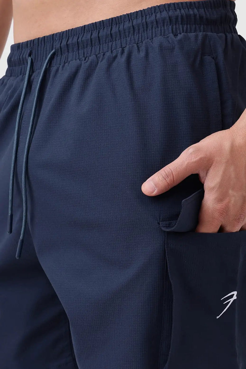 Delta Cargo Shorts Navy by Fuaark Nz