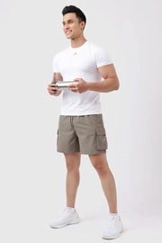 Delta Cargo Shorts Brown by Fuaark Nz