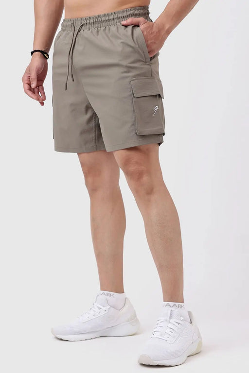 Delta Cargo Shorts Brown by Fuaark Nz