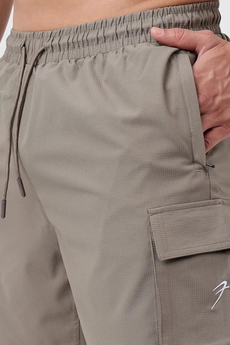 Delta Cargo Shorts Brown by Fuaark Nz