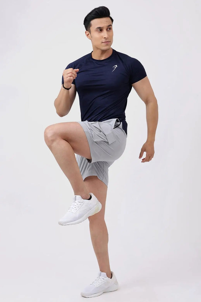 Delta Cargo Shorts Light Grey by Fuaark Nz