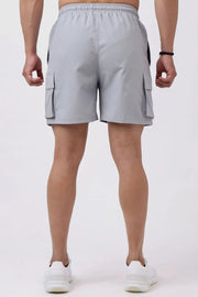 Delta Cargo Shorts Light Grey by Fuaark Nz