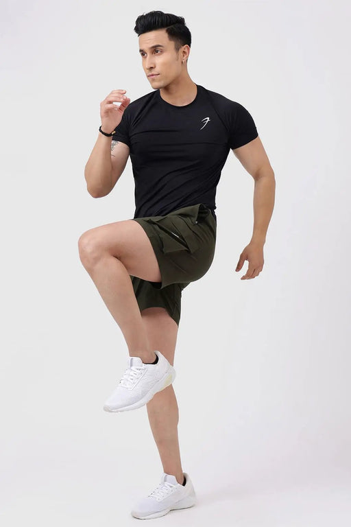 Delta Cargo Shorts Army Green by Fuaark Nz
