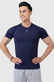 Pulse T-shirt Navy by Fuaark Nz