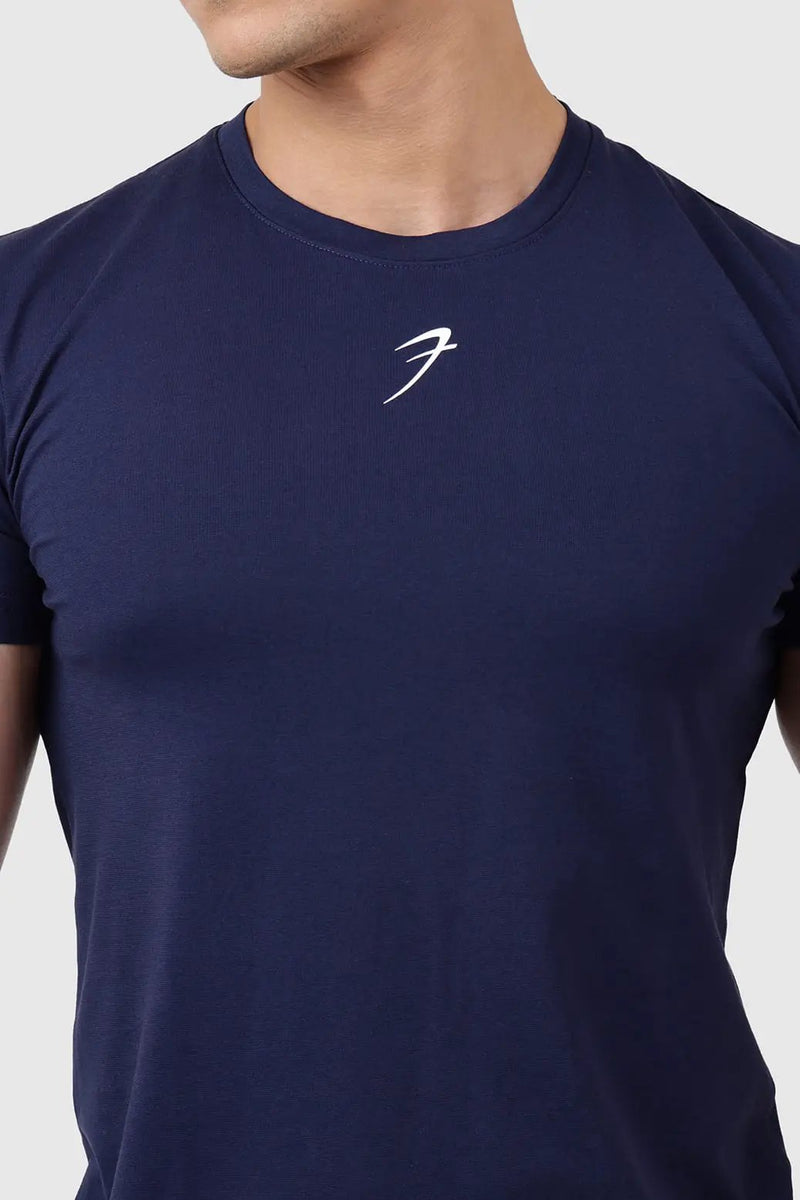 Pulse T-shirt Navy by Fuaark Nz