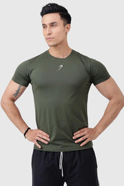 Pulse T-shirt Olive by Fuaark Nz