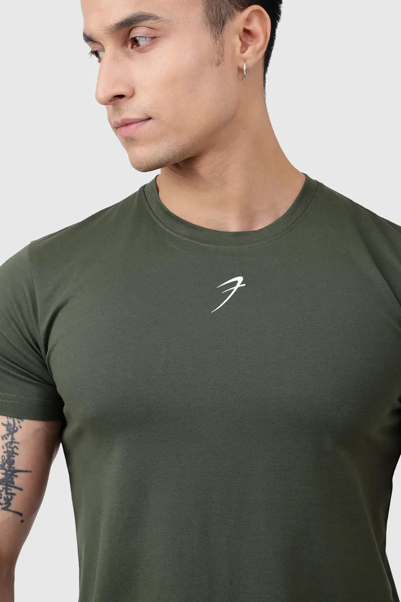 Pulse T-shirt Olive by Fuaark Nz