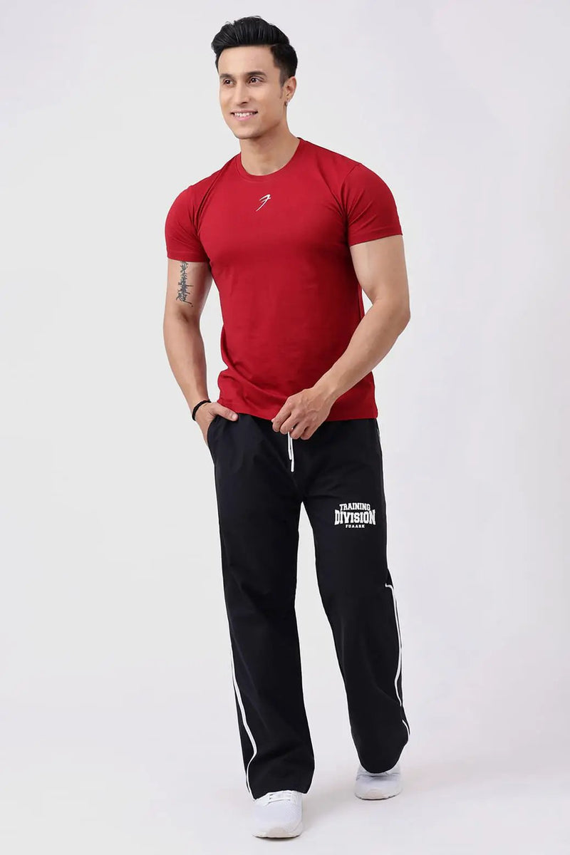 Pulse T-shirt Deep Red by Fuaark Nz