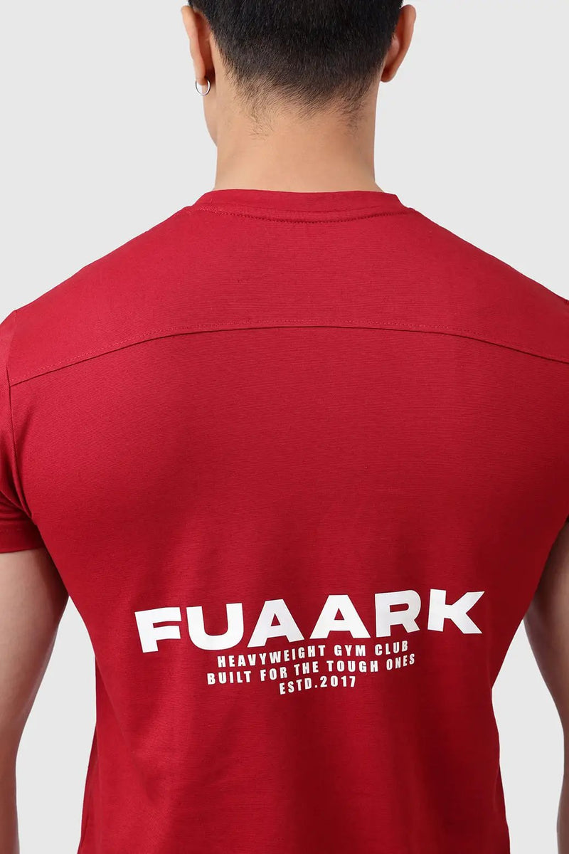 Pulse T-shirt Deep Red by Fuaark Nz
