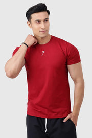 Pulse T-shirt Deep Red by Fuaark Nz