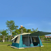 Camping Tent 420x305x210cm - Blue by salelink.co.nz