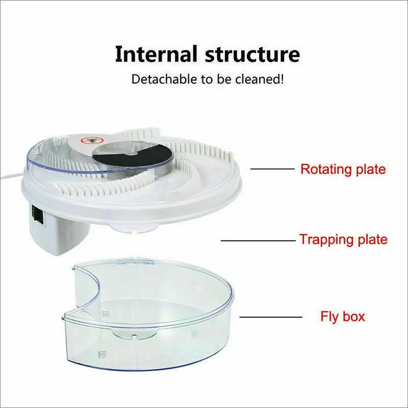 Fly Trap Electric Device with Trapping Food USB Cable Insect Killer by salelink.co.nz