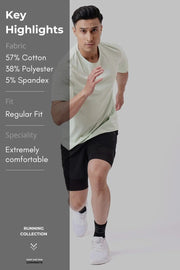 Pulse Running T-shirt Light Green by Fuaark Nz