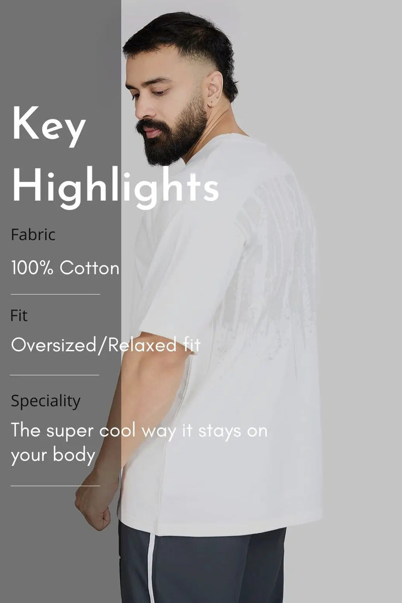 Heavyweight Oversized T-shirt White by Fuaark Nz