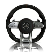 Mercedes-Benz Steering Wheel (Carbon Fiber+Perforated Leather) #25 by CARBONISE