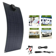 25W Portable Solar Panel Charger with USB & 12V DC Output by Habicare