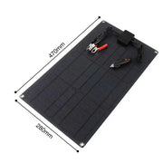 25W Portable Solar Panel Charger with USB & 12V DC Output by Habicare