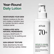 Anua Heartleaf 70 Daily Lotion 200ml by Poppy Gifts