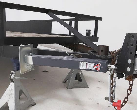 3625kg Square Trailer Jack - Side Mount - 380mm Travel by Trojan