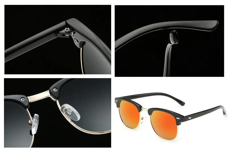 Orange Mirror Lens HD Polarized Lens Sunglasses Anti-Blue Ray Hydrophobic by dealonline.co.nz