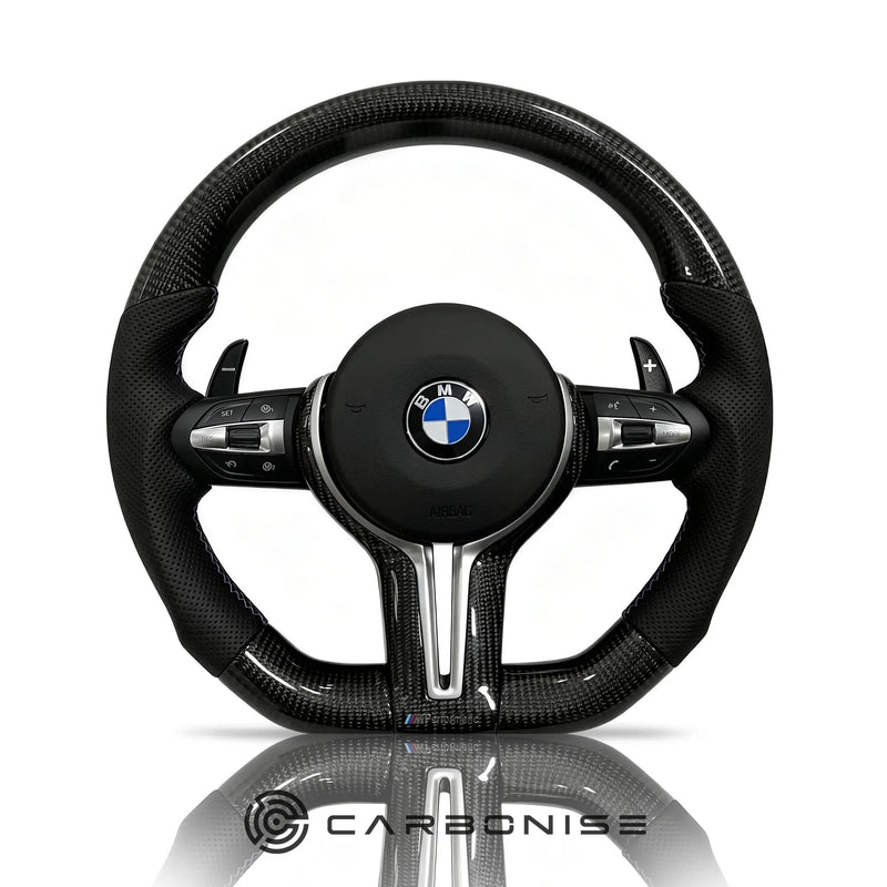 BMW Steering Wheel (Carbon Fiber+Perforated Leather) @26 by CARBONISE