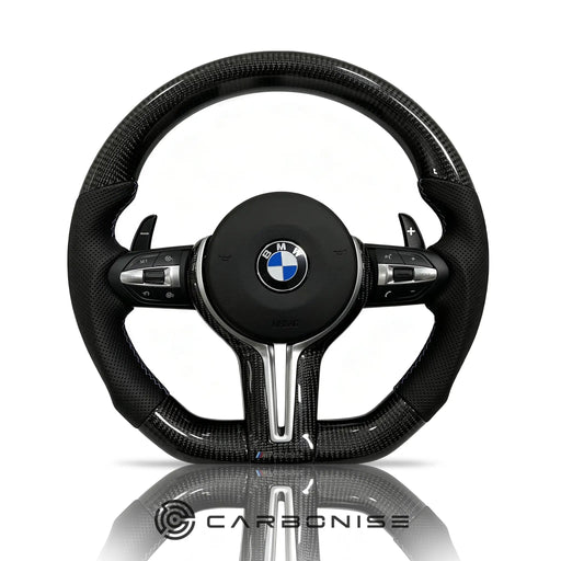 BMW Steering Wheel (Carbon Fiber+Perforated Leather) @26 by CARBONISE