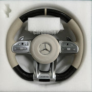 Mercedes-Benz Steering Wheel (Carbon Fiber+Perforated Leather) #26 by CARBONISE