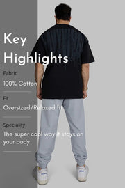 Heavyweight Oversized T-shirt Black by Fuaark Nz