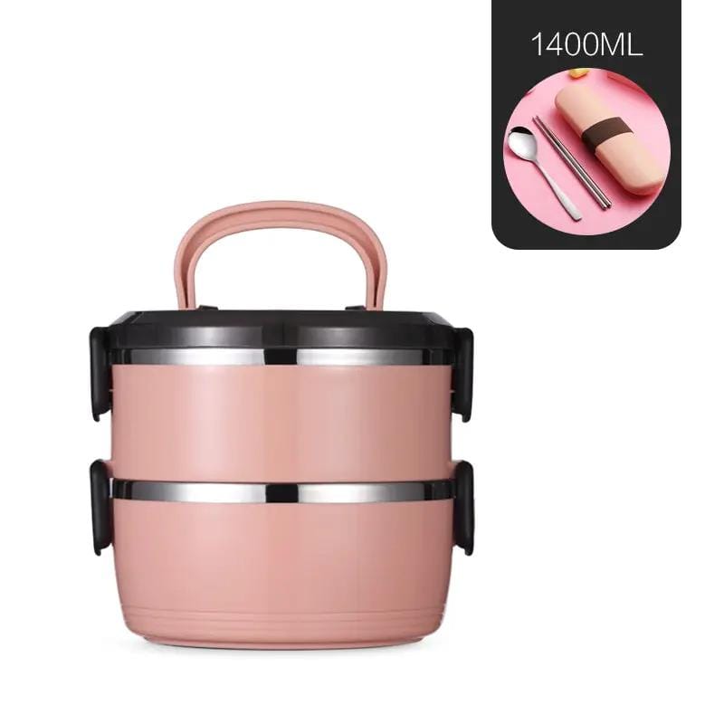 Mead's Supply & Equipment Outfitters limited Camp Cookware & Food Storage Stainless Steel Insulated Bento Lunch Box With Multi Layer Containers Stainless Steel Insulated Bento Lunch Box With Layers