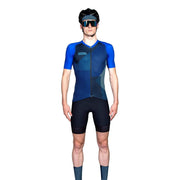 Euro Cycling NZ Clothing Bioracer Spitfire Jersey SS Blue Blitzz Bioracer Spitfire Short Sleeve Cycling Jersey Blue