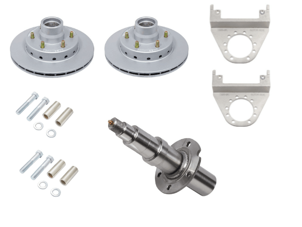 2750KG DEEMAXX disc kit #T148155 including rotors, mounting components, and stub axles.