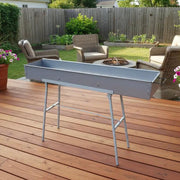 1 Meter Foldable Charcoal BBQ Stove Extra Thick and Durable Steel by dealonline.co.nz