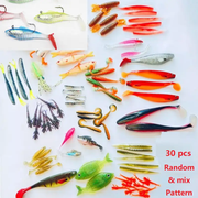 CLEARANCE 30pcs Soft Fishing Lures with hook by dealonline.co.nz